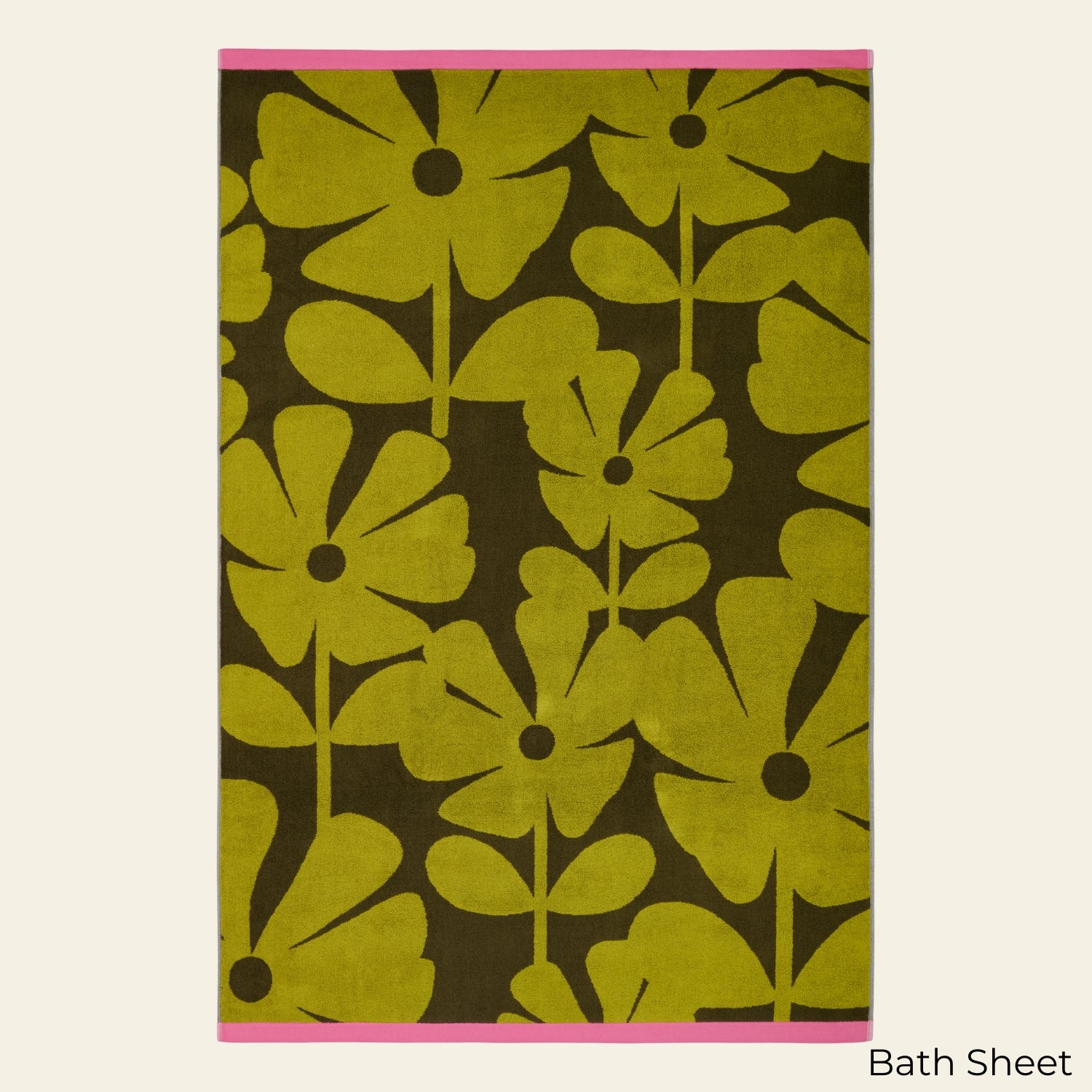 Wildflower Towels - Yellow Ochre - Image 4