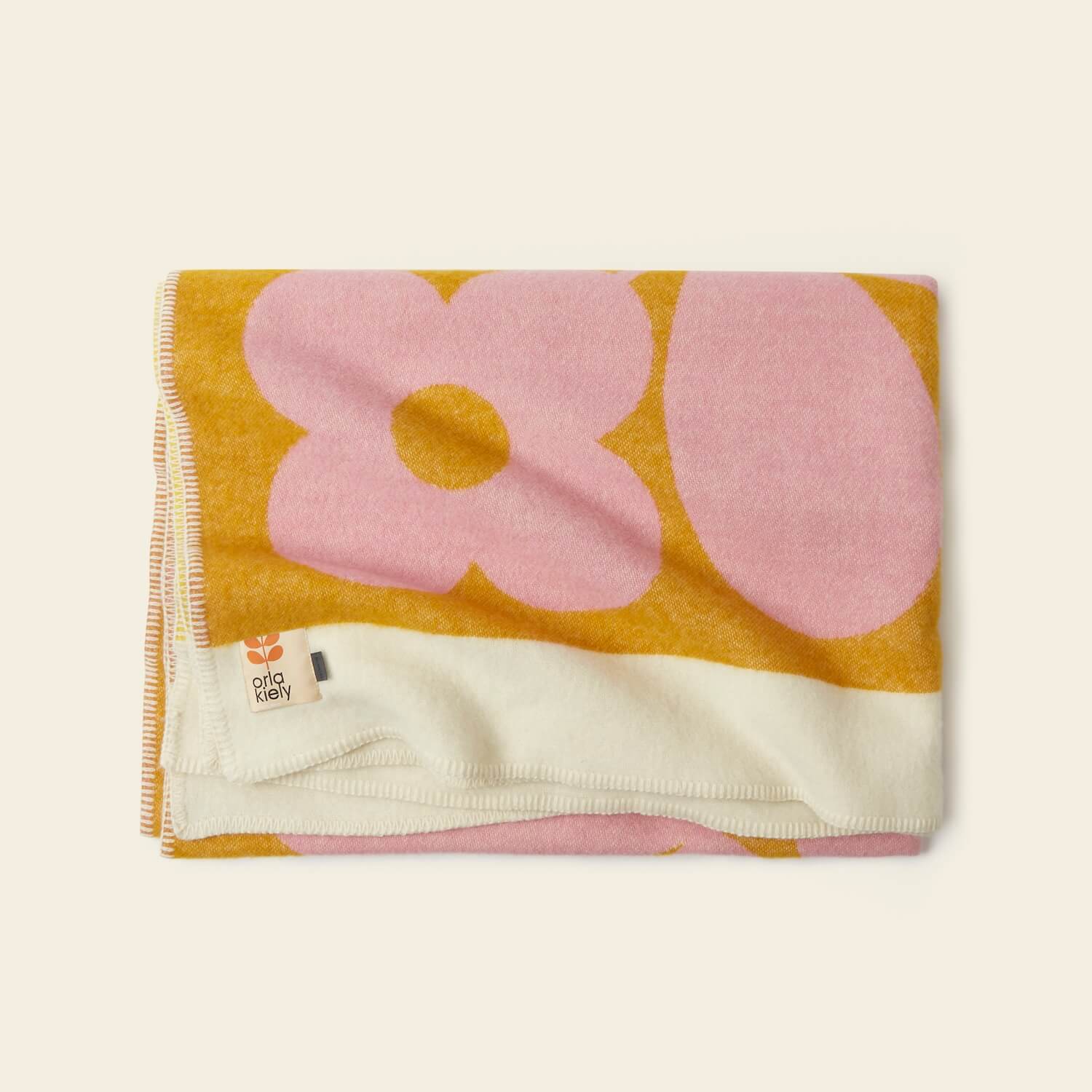 Wool Jacquard Blanket - Flower Tile - Image 4
